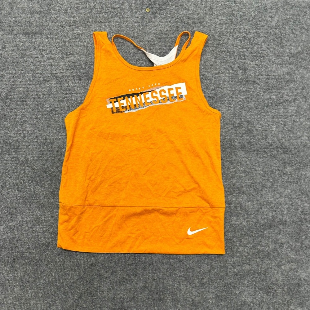 Nike Tank Top Womens Size S Orange Tennessee Rocky Top Dri-Fit Racerback Shirt